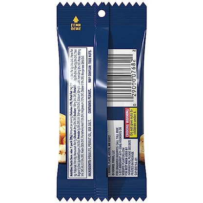 PLANTERS Salted Peanuts, Snack Size, Nuts Individual Packs, Peanuts with Sea Salt, Simple Ingredients, Convenient Snacking, On the Go Snacks, Kosher, 1oz Bags (48 Pack)-UPStoxs