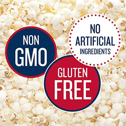 SkinnyPop Original Popcorn, Individual Snack Size Bags, Skinny Pop, Healthy Popcorn Snacks, Gluten Free, 0.65 Ounce (Pack of 30)-UPStoxs