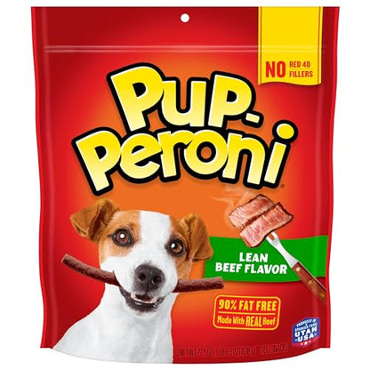 Pup-Peroni Dog Treats, Lean Beef Flavor, 22.5 Ounce, Made with Real Beef, 90% Fat Free-UPStoxs