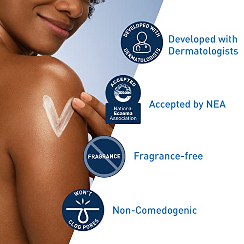 CeraVe Daily Moisturizing Lotion for Dry Skin | Body Lotion & Face Moisturizer with Hyaluronic Acid and Ceramides | Daily Moisturizer | Fragrance Free | Oil-Free | 19 Ounce-UPStoxs