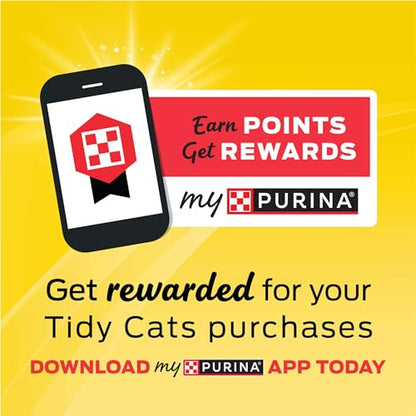 Purina Tidy Cats Low Dust Clumping Cat Litter, LightWeight Free & Clean Unscented, Multi Cat Litter - 17 lb. Box-UPStoxs