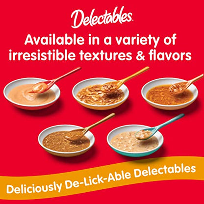 Hartz Delectables Stew Lickable Wet Cat Treats for Adult & Senior Cats, Variety Pack, 1.4 Ounce (Pack of 12)-UPStoxs