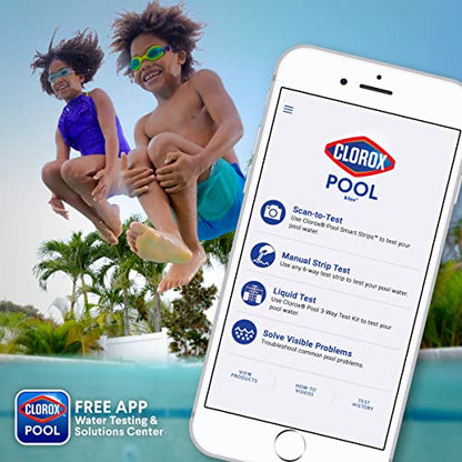 CLOROX Pool&Spa XtraBlue 3” Chlorinating Tablets, Kills Bacteria & Stops Algae, 5 LB-UPStoxs
