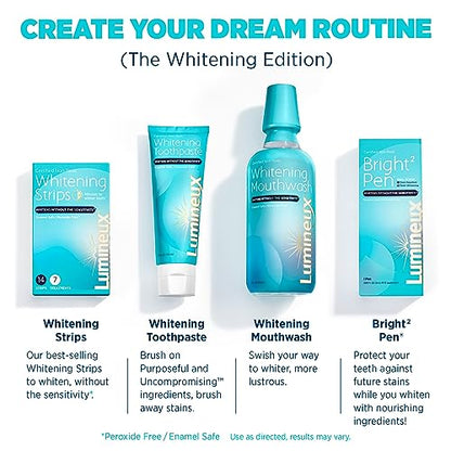 Lumineux Teeth Whitening Strips 7 Treatments - Enamel Safe - Whitening Without The Sensitivity - Dentist Formulated & Certified Non-Toxic-UPStoxs