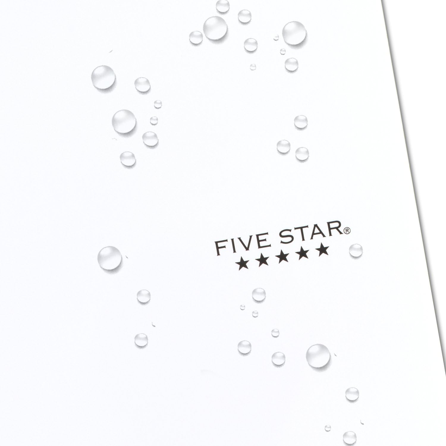 Five Star Spiral Notebook + Study App, 3 Subject, College Ruled Paper, Fights Ink Bleed, Water Resistant Cover, 8-1/2" x 11", 150 Sheets, White (72464)-UPStoxs