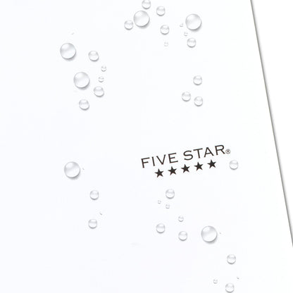 Five Star Spiral Notebook + Study App, 3 Subject, College Ruled Paper, Fights Ink Bleed, Water Resistant Cover, 8-1/2" x 11", 150 Sheets, White (72464)-UPStoxs