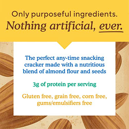 Simple Mills Almond Flour Crackers, Farmhouse Cheddar - Gluten Free, Healthy Snacks, 4.25 Ounce (Pack of 1)-UPStoxs