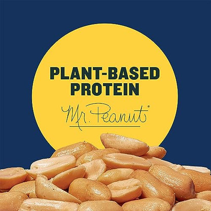 PLANTERS Salted Cocktail Peanuts, Party Snack, Plant-Based Protein, After School Snack, Roasted in Peanut Oil, Salted Nuts, Snack for Adults, Flavored with Sea Salt, Bulk Nuts, Kosher, 2.19lb (2 lb, 30z = 35 oz) Jar-UPStoxs
