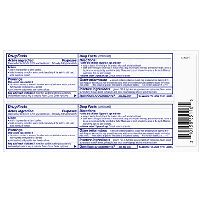 Sensodyne Repair and Protect Whitening Toothpaste, Toothpaste for Sensitive Teeth and Cavity Prevention, 3.4 oz (Pack of 2)-UPStoxs