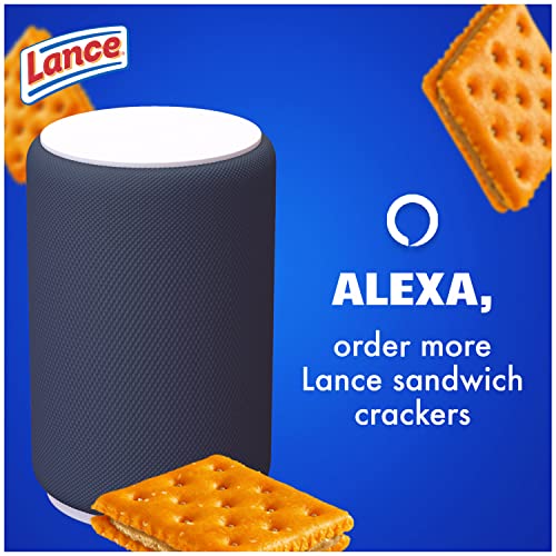 Lance Sandwich Crackers, ToastChee Peanut Butter, 20 Individually Wrapped Packs, 6 Sandwiches Each-UPStoxs