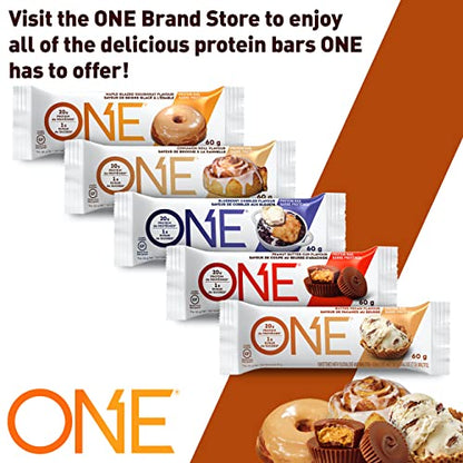 ONE Protein Bars, Maple Glazed Doughnut, Gluten Free Protein Bars with 20g Protein and 1g Sugar, Pantry Staples, 2.12 oz (12 Count)-UPStoxs