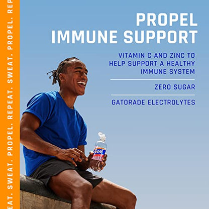 Propel Immune Support with Vitamin C + Zinc, 3 Flavor Variety Pack, 16 Fl Oz (Pack of 12)-UPStoxs