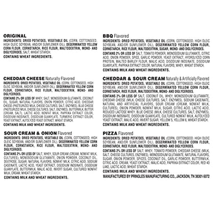 Pringles Potato Crisps Chips, Snack Stacks, Lunch Snacks, Office and Kids Snacks, Variety Pack (27 Cups)-UPStoxs