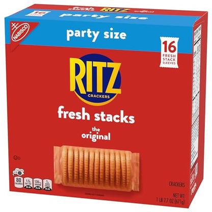 RITZ Fresh Stacks Original Crackers, Party Size, 23.7 oz (16 Stacks)-UPStoxs