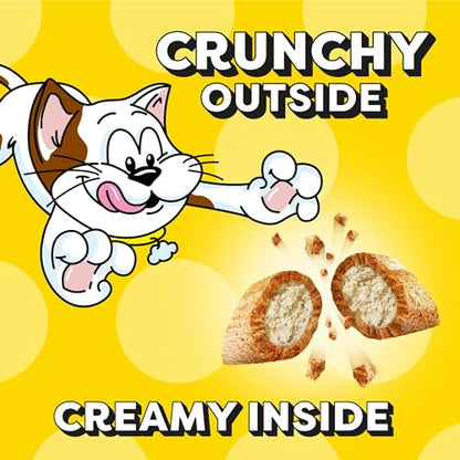 TEMPTATIONS Jumbo Stuff Crunchy and Soft Cat Treats, Tasty Chicken Flavor, 14 oz. Tub, (Pack of 1)-UPStoxs