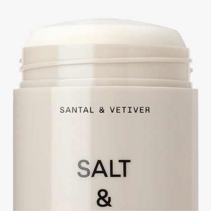 SALT & STONE Natural Deodorant - Santal & Vetiver | Extra Strength Natural Deodorant for Women & Men | Aluminum Free with Seaweed Extracts, Shea Butter & Probiotics | Free From Parabens & Sulfates-UPStoxs