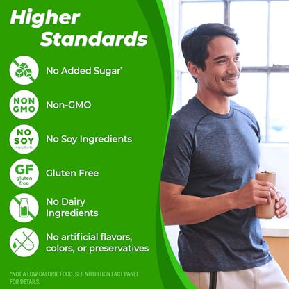 Orgain Organic Vegan Protein Powder, Vanilla Bean - 21g Plant Protein, 6g Prebiotic Fiber, No Lactose Ingredients, No Added Sugar, Non-GMO, For Shakes & Smoothies, 2.03 lb (Packaging May Vary)-UPStoxs