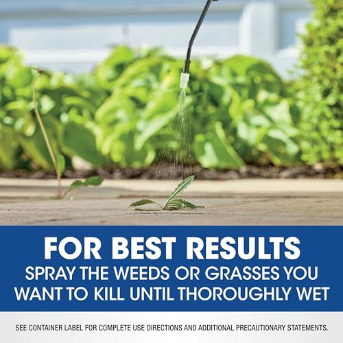 Roundup Weed & Grass Killer₄ with Pump 'N Go 2 Sprayer, Use In and Around Flower Beds, Trees & More, 1.33 gal.-UPStoxs
