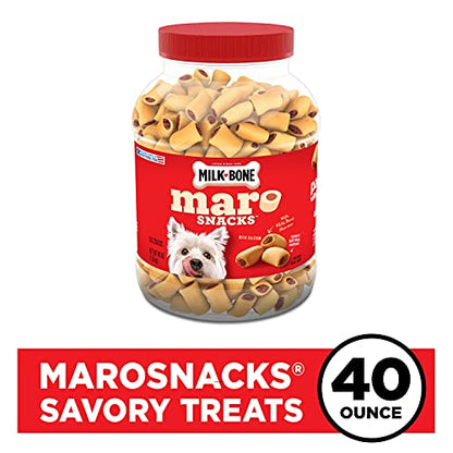 Milk-Bone MaroSnacks Dog Treats, Beef, 40 Ounce with Real Bone Marrow and Calcium-UPStoxs
