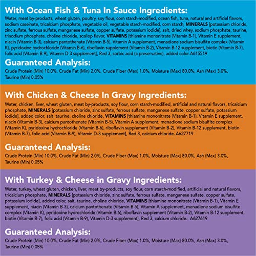 Purina Friskies Gravy Wet Cat Food Variety Pack, Tasty Treasures Prime Filets - 5.5 Ounce (Pack of 12)-UPStoxs