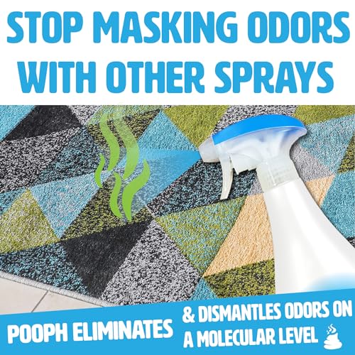 Pooph Pet Odor Eliminator, 32oz Spray - Dismantles Odors on a Molecular Basis, Dogs, Cats, Freshener, Urine, Poop, Pee, Deodorizer, Natures, Puppy, Fresh, Clean, Furniture, Potty, Safe-UPStoxs