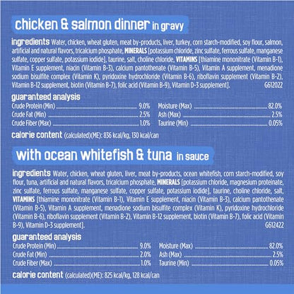 Purina Friskies Wet Cat Food Variety Pack, Shreds Beef, Turkey, Whitefish, and Chicken & Salmon - (Pack of 40) 5.5 oz. Cans-UPStoxs