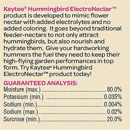 Kaytee Hummingbird ElectroNectar Wild Bird Food, Ready to Use, 64 Ounces-UPStoxs