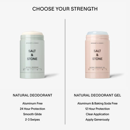 SALT & STONE Natural Aluminum-Free Deodorant with Bergamot & Hinoki - For Men & Women-UPStoxs