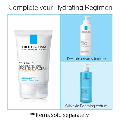 La Roche-Posay Toleriane Double Repair UV SPF Moisturizer for Face, Daily Facial Moisturizer with Sunscreen SPF 30, Niacinamide and Glycerin, Oil Free, Moisturizing Sun Protection-UPStoxs
