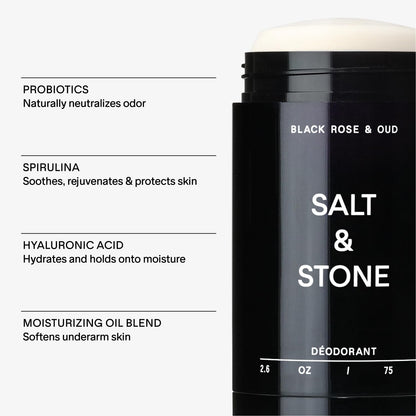 SALT & STONE Natural Deodorant | Extra Strength Natural Deodorant for Women & Men | Aluminum Free with Seaweed Extracts, Shea Butter & Probiotics | Free From Parabens, Sulfates & Phthalates (2.6 oz)-UPStoxs