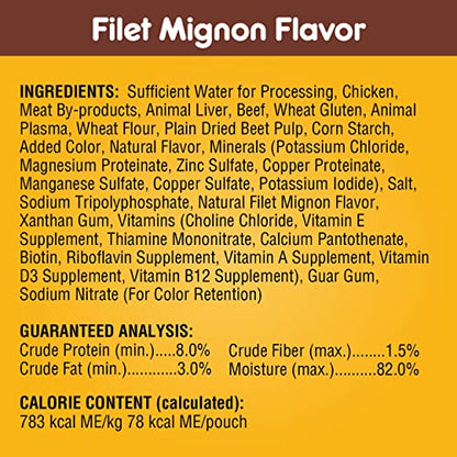 PEDIGREE CHOICE CUTS IN GRAVY Adult Soft Wet Dog Food 30-Count Variety Pack, 3.5 oz Pouches-UPStoxs