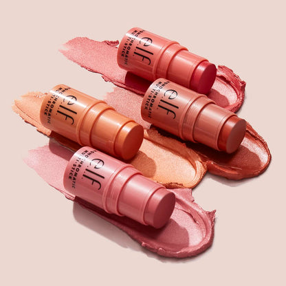 e.l.f. Monochromatic Multi Stick, Luxuriously Creamy & Blendable Color, For Eyes, Lips & Cheeks, Dazzling Peony, 0.17 oz (5 g)-UPStoxs