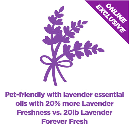 Arm & Hammer Forever Fresh Clumping Cat Litter Lavender, MultiCat 18lb With 20% More Lavender Freshness, Pet Friendly With Essential Oils-UPStoxs