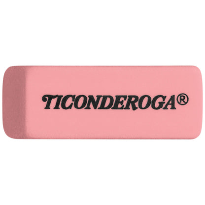Ticonderoga Wedge Erasers, Pink, 3 Count-UPStoxs