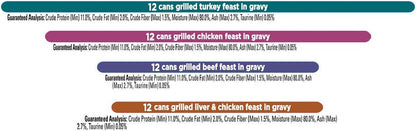 Purina Fancy Feast Canned Wet Cat Food, Variety Pack, 3 oz., 48 ct., Choose Flavor