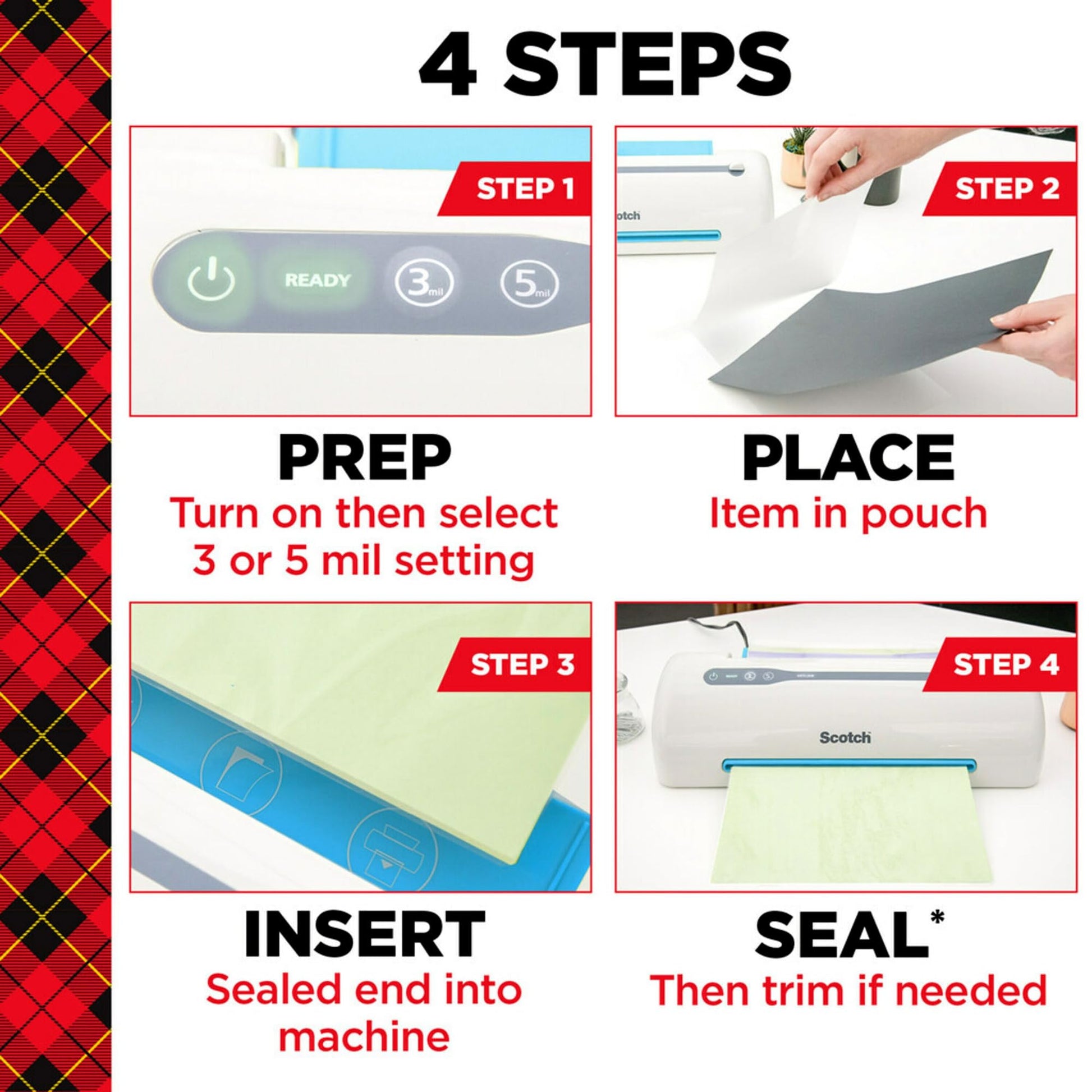 Scotch Thermal Laminating Pouches, For Use With Thermal Laminators, 8.9 x 11.4 Inches, Letter Size Sheets, 100 Count (Pack of 1)-UPStoxs