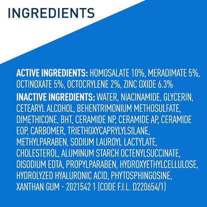 CeraVe AM Facial Moisturizing Lotion with SPF 30 | Oil-Free Face Moisturizer with SPF | Formulated with Hyaluronic Acid, Niacinamide & Ceramides | Non-Comedogenic | Broad Spectrum Sunscreen | 3 Ounce-UPStoxs