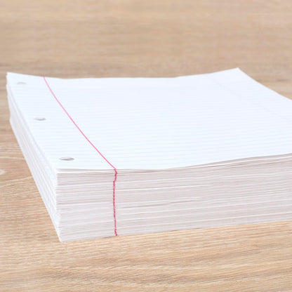Mead Loose Leaf Paper, Filler Paper, Wide Ruled, 400 Sheets, 10-1/2" x 8", 3 Hole Punched, 1 Pack (150036-ECM)-UPStoxs