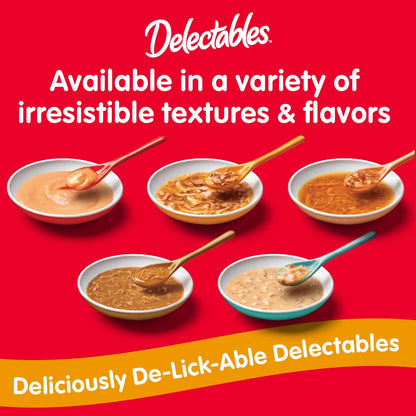Hartz Delectables Stew Lickable Wet Cat Treats for Adult & Senior Cats, Variety Pack, 1.4 Ounce (Pack of 12)-UPStoxs