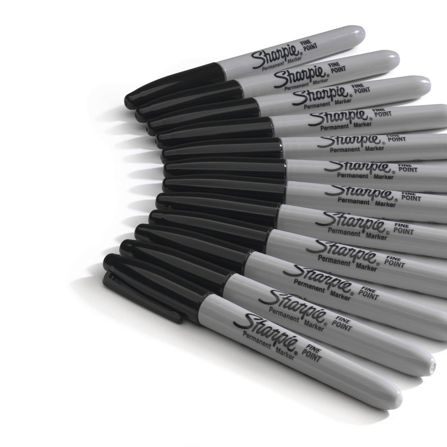 Sharpie Permanent Markers Bulk Set, Fine Tip Markers Set, Markers For Plastic, Metal, Wood, And More, Black, 36 Count-UPStoxs