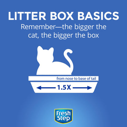 Fresh Step Advanced Unscented Clumping Cat Litter, 18.5 lbs, Low Dust, Activated Charcoal-UPStoxs