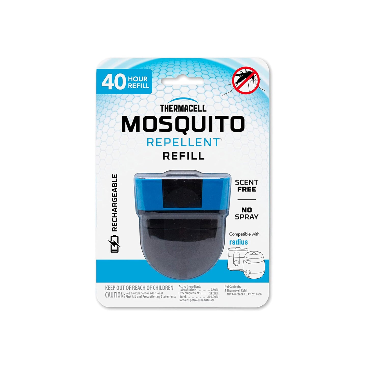 Thermacell Patio Shield Mosquito Repellent E-Series Rechargeable Repeller Bundle, 20’ Mosquito Protection Zone, Includes 40-Hour Repellent Refill, No Spray, Flame or Scent, Bug Spray Alternative-UPStoxs