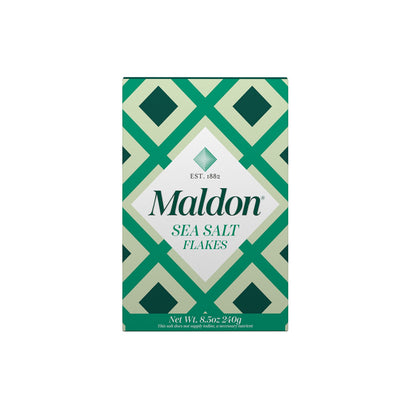 Maldon Salt, Sea Salt Flakes, 8.5 oz (240 g), Kosher, Natural, Handcrafted, Gourmet, Pyramid Crystals (Packaging May vary)-UPStoxs