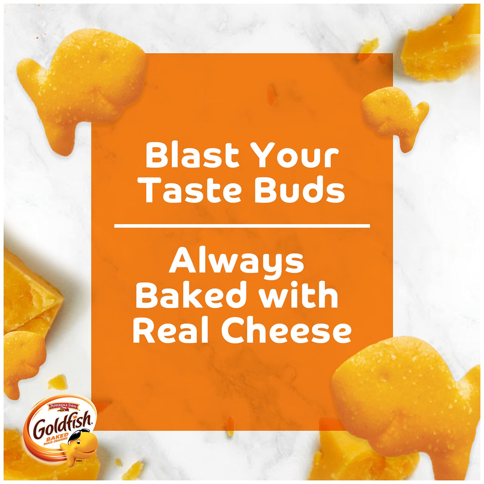 Goldfish Flavor Blasted Xtra Cheddar Cheese Crackers, 27.3 oz Carton-UPStoxs