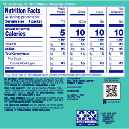 Crystal Light Energizing Variety Pack, 44 ct On-the-Go Packets-UPStoxs
