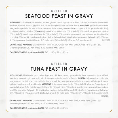 Purina Fancy Feast Grilled Wet Cat Food Seafood Collection in Wet Cat Food Variety Pack - (Pack of 24) 3 oz. Cans-UPStoxs