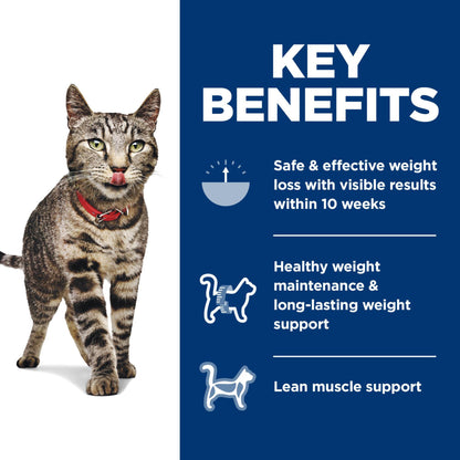 Hill's Science Diet Perfect Weight, Adult 1-6, Weight Management Support, Dry Cat Food, Chicken Recipe, 7 lb Bag-UPStoxs