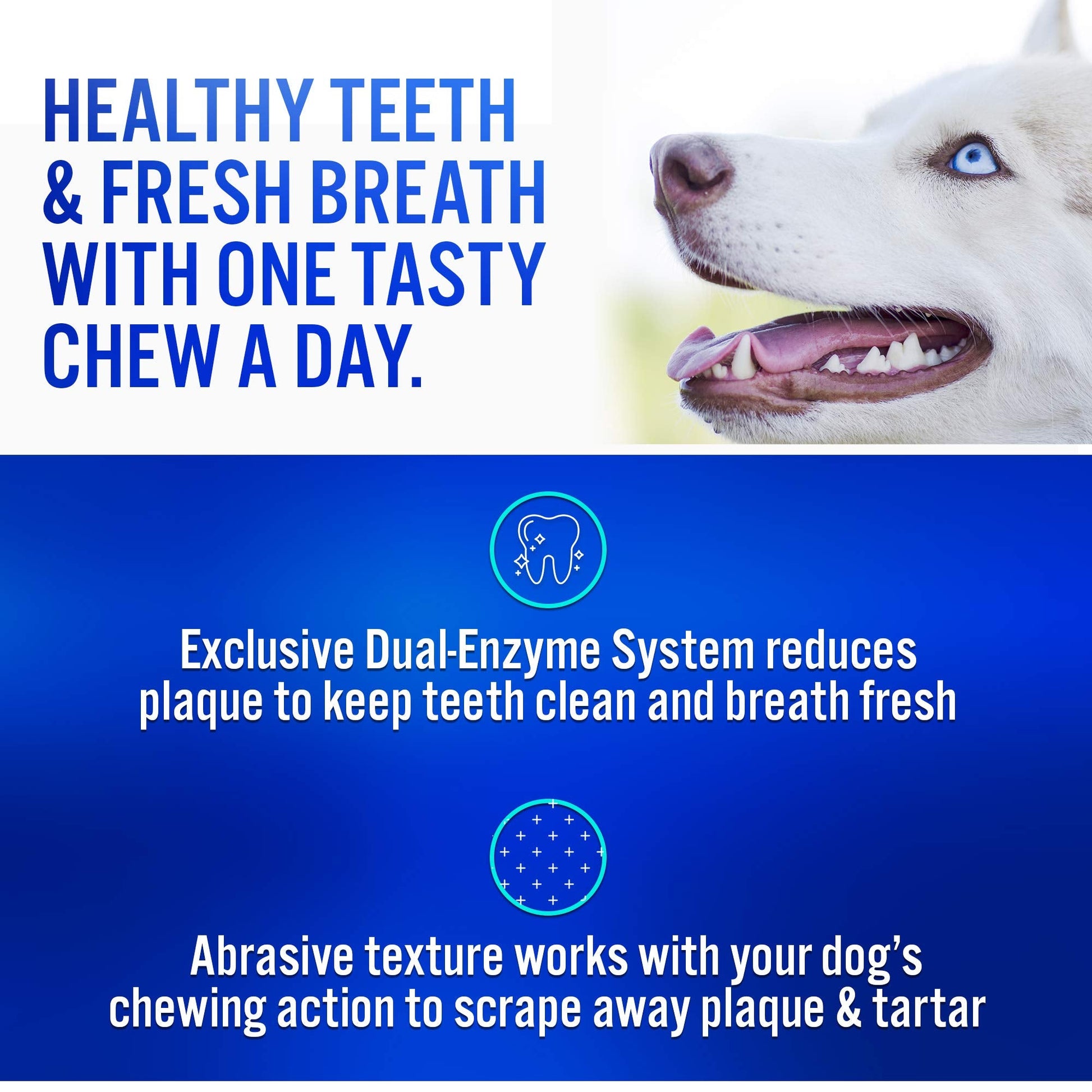 Virbac C.E.T. Enzymatic Oral Hygiene Chews for Dogs Beef 8.4 Ounces-UPStoxs