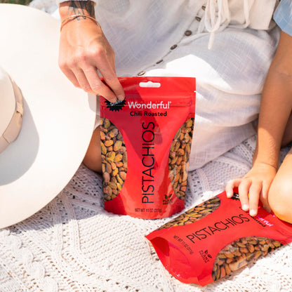Wonderful Pistachios No Shells, Chili Roasted Nuts, 11 Ounce Resealable Bag, Protein Snacks, Gluten Free, Healthy Snacks for Adults-UPStoxs