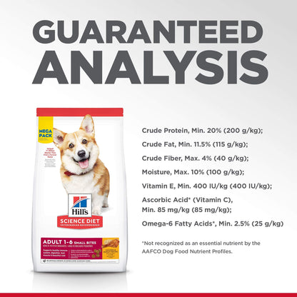 Hill's Science Diet Adult 1-6, Adult 1-6 Premium Nutrition, Small Kibble, Dry Dog Food, Chicken & Barley, 15 lb Bag-UPStoxs